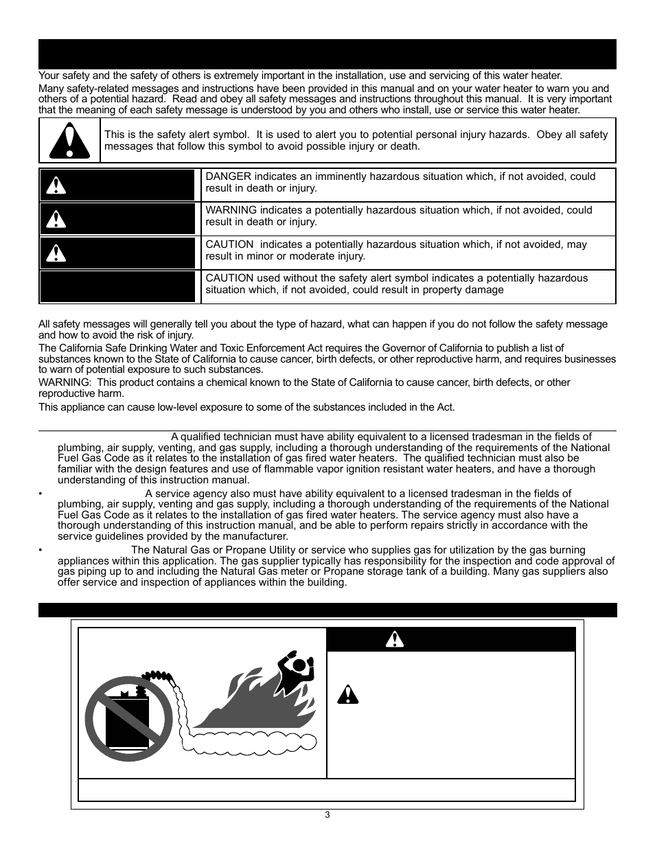 Danger, Warning, Caution | State GS6 30 YOCT User Manual | Page 3 / 36