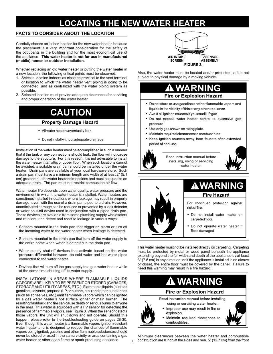 Locating the new water heater | State GS6 40 YBVIT User Manual | Page 8 / 32
