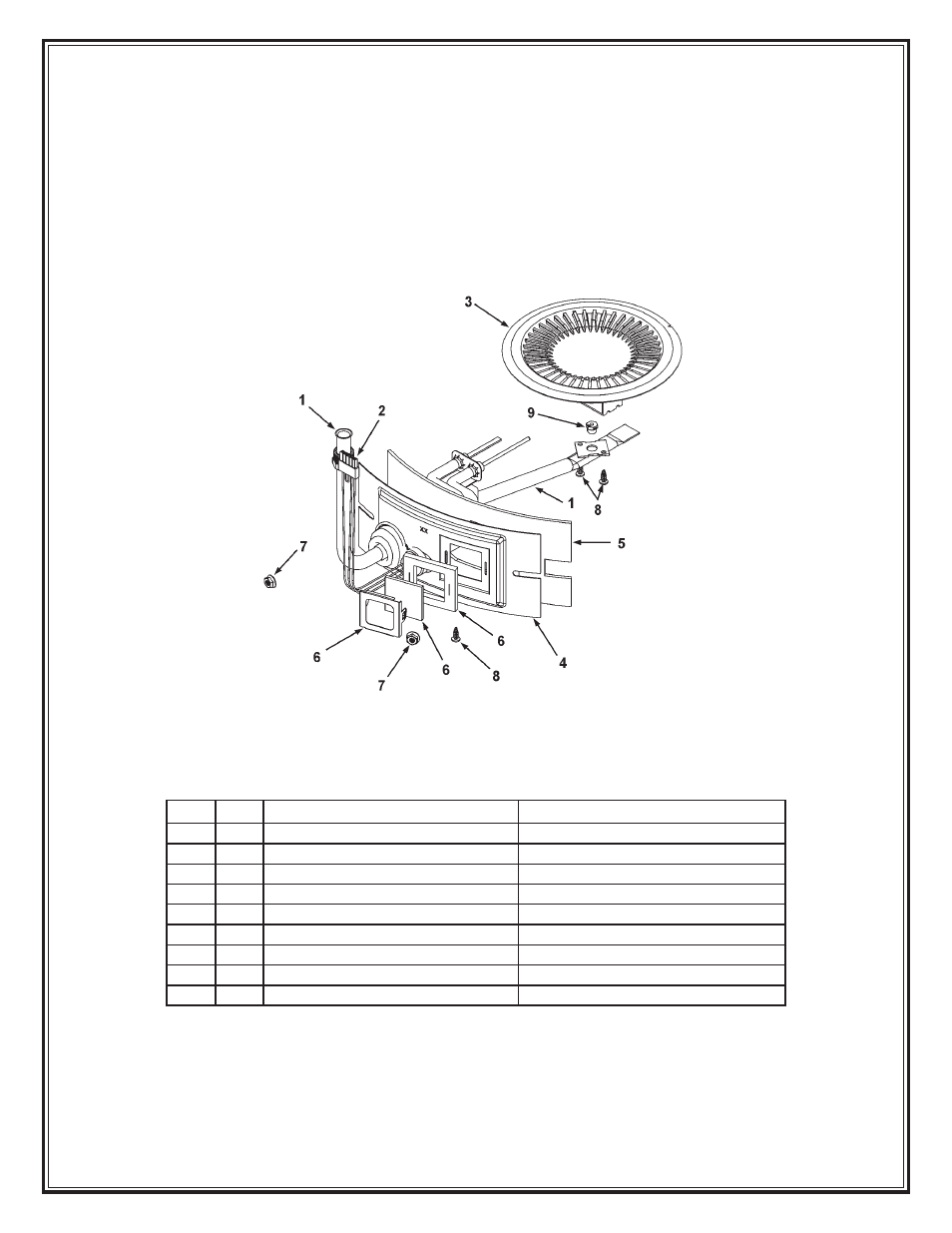 Burner assembly | State Industries GP6 50 YTVIT User Manual | Page 4 / 4