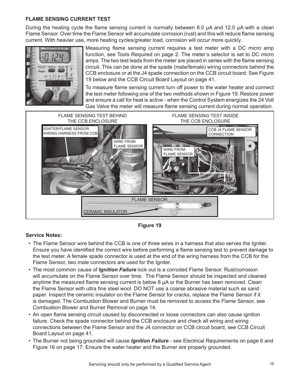 Flame sensing current test | State Industries SHE50-100PE User Manual | Page 21 / 72