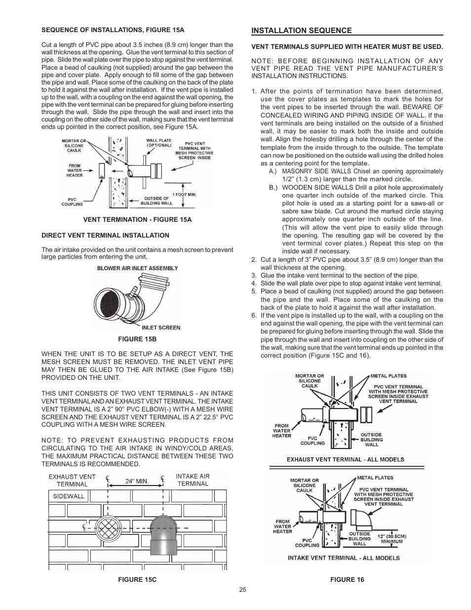 State Industries Premier Power Vent DV Series GP6 50 HTPDT 121 Series User Manual | Page 25 / 60