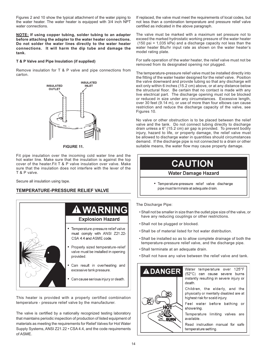 State Industries Power Vent/Power Direct Vent Gas Models User Manual | Page 14 / 44