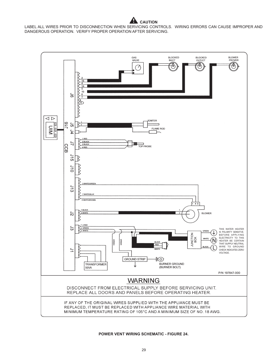 State Industries Power Vent/Power Direct Vent Gas Models User Manual | Page 29 / 44