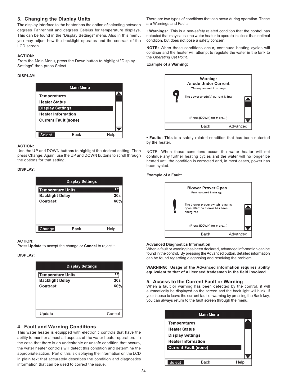 State Industries Power Vent/Power Direct Vent Gas Models User Manual | Page 34 / 44