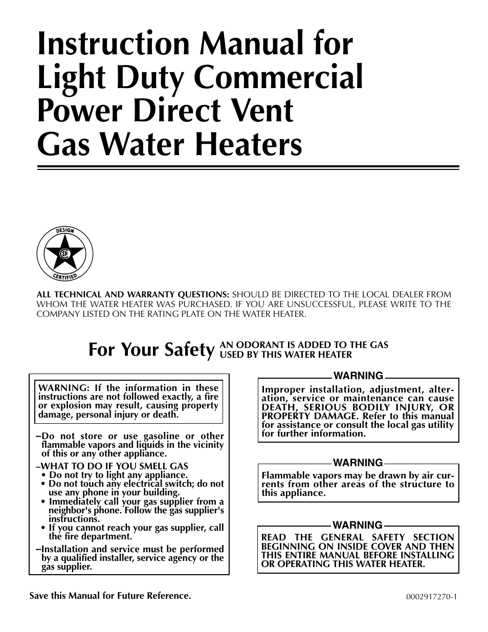 State SDV 75 70 NE/PE User Manual | 40 pages