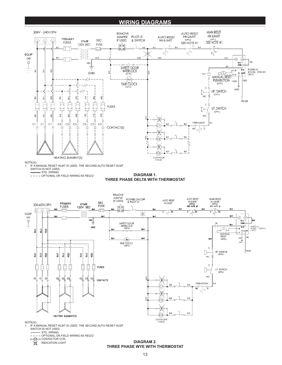 Wiring diagrams | State SW 37-670 User Manual | Page 13 / 20