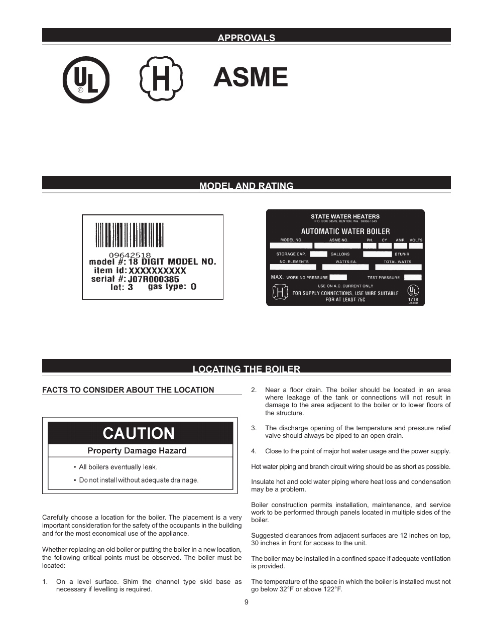 Asme | State SW 37-670 User Manual | Page 9 / 20