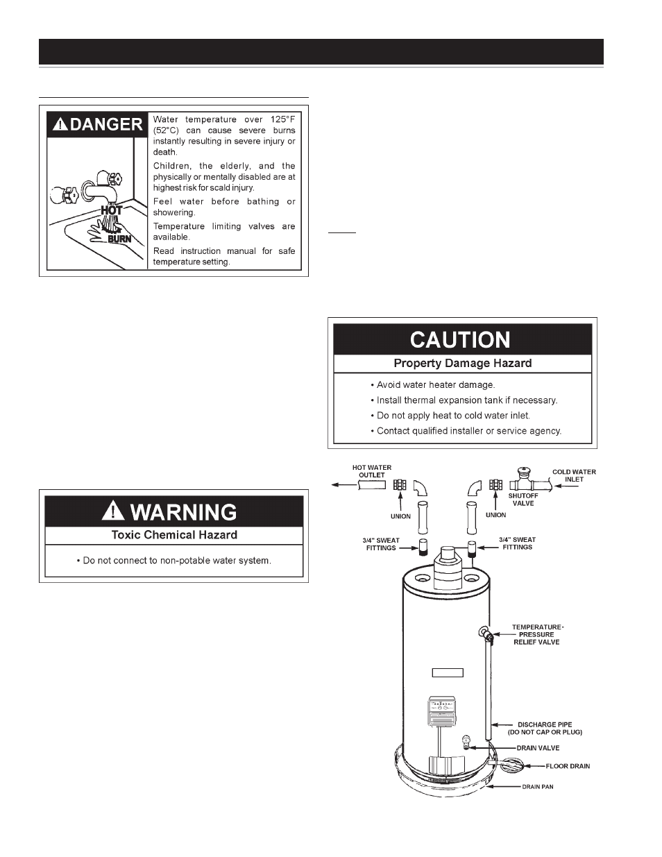 Installing the new water heater | State Industries Residential Gas Water Heater User Manual | Page 10 / 32