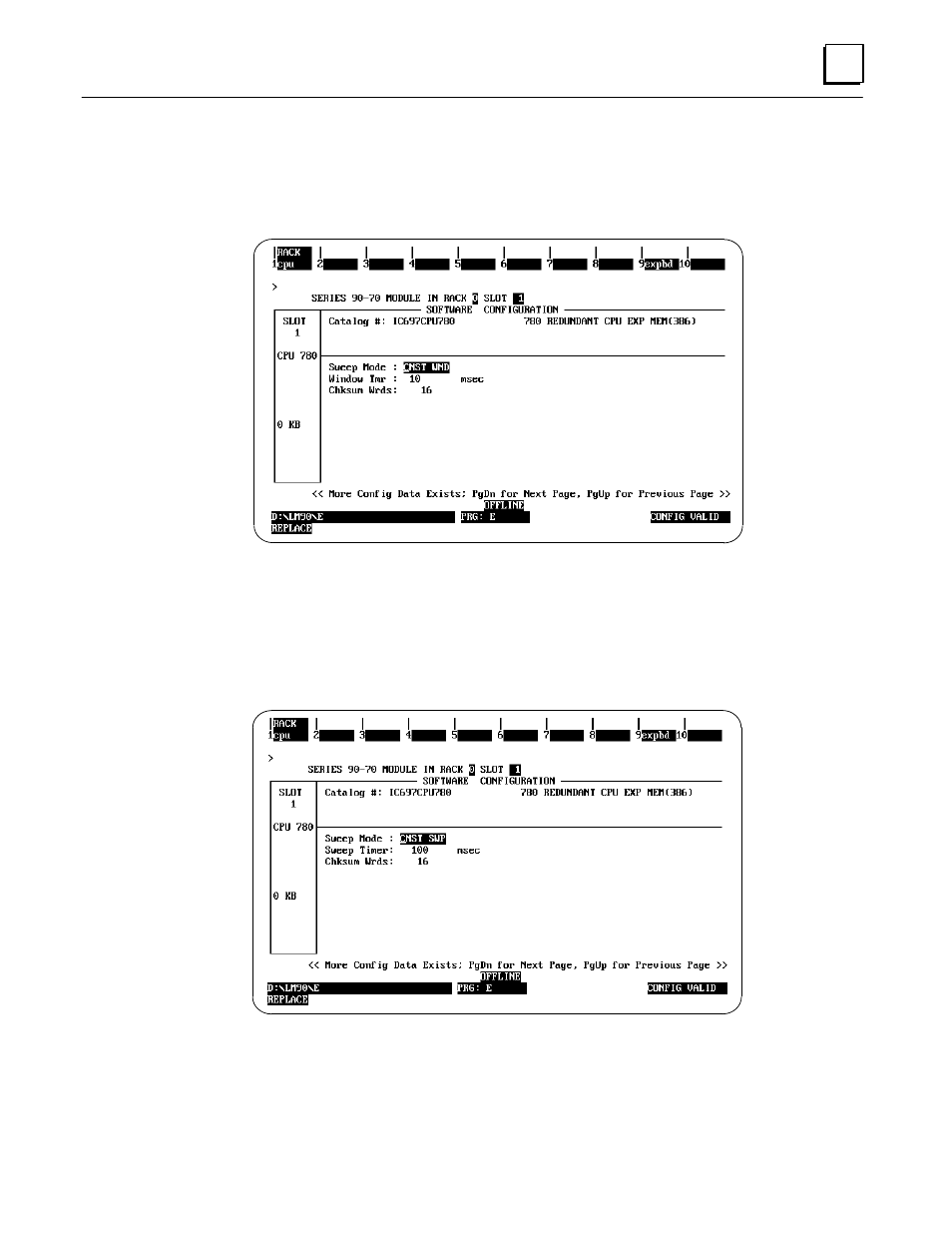 Constant window sweep mode, Constant sweep mode | State Industries FANUC GFK-0827 User Manual | Page 46 / 103