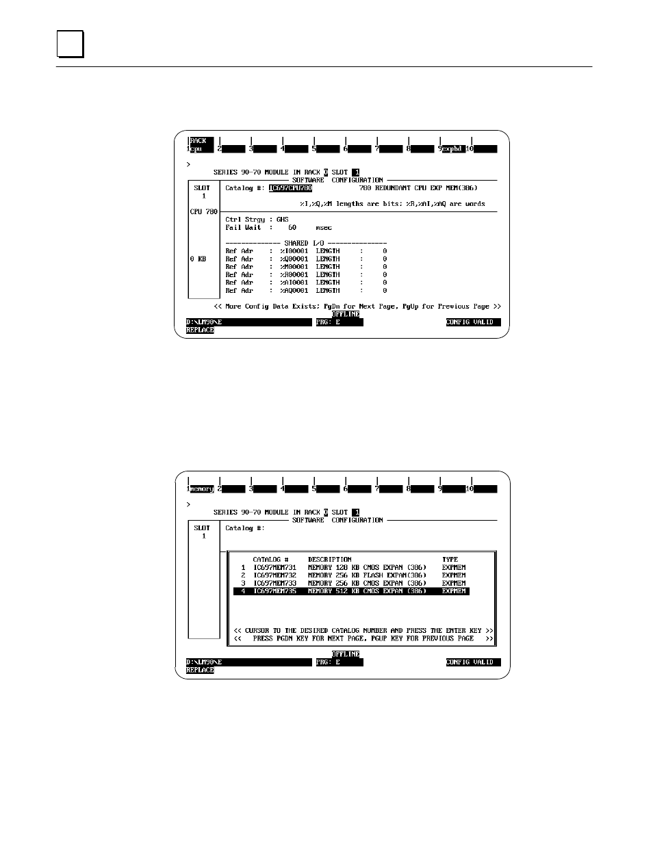 Select an expansion memory board | State Industries FANUC GFK-0827 User Manual | Page 57 / 103