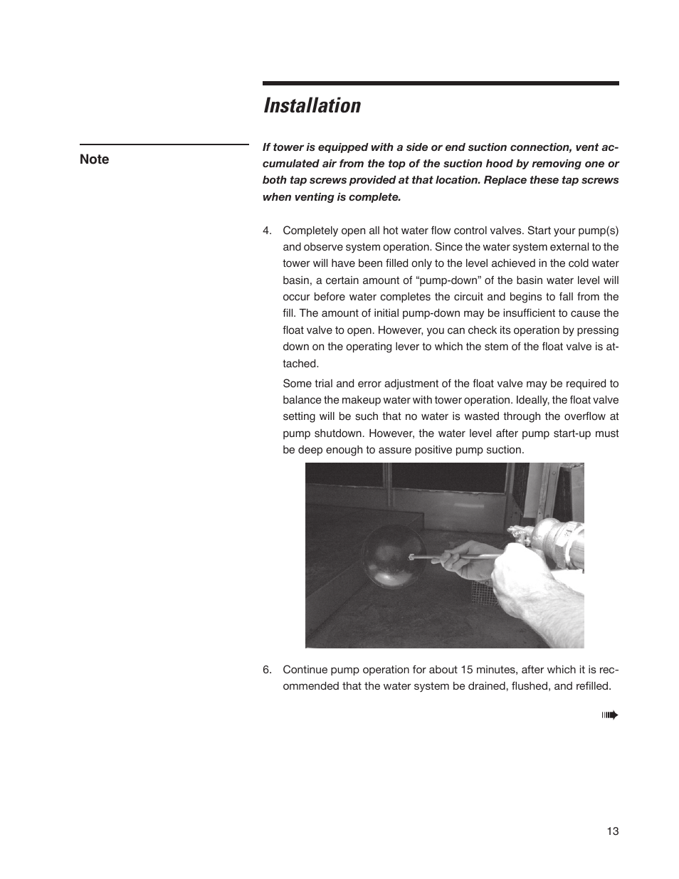 Installation | SPX Cooling Technologies Cooling Tower Marley MD User Manual | Page 13 / 40