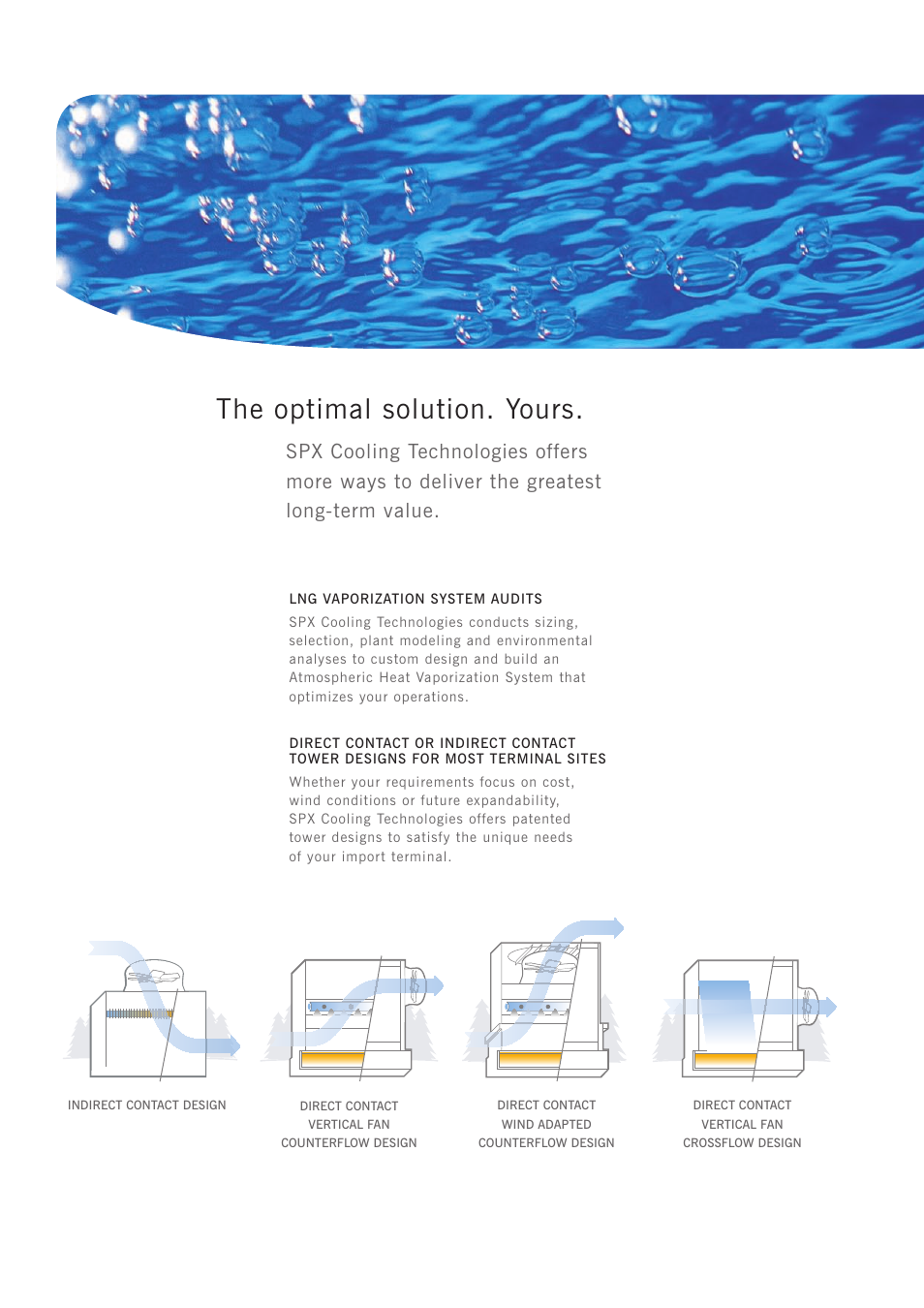 The optimal solution. yours | SPX Cooling Technologies Atmospheric Heat Vaporization Systems User Manual | Page 6 / 8