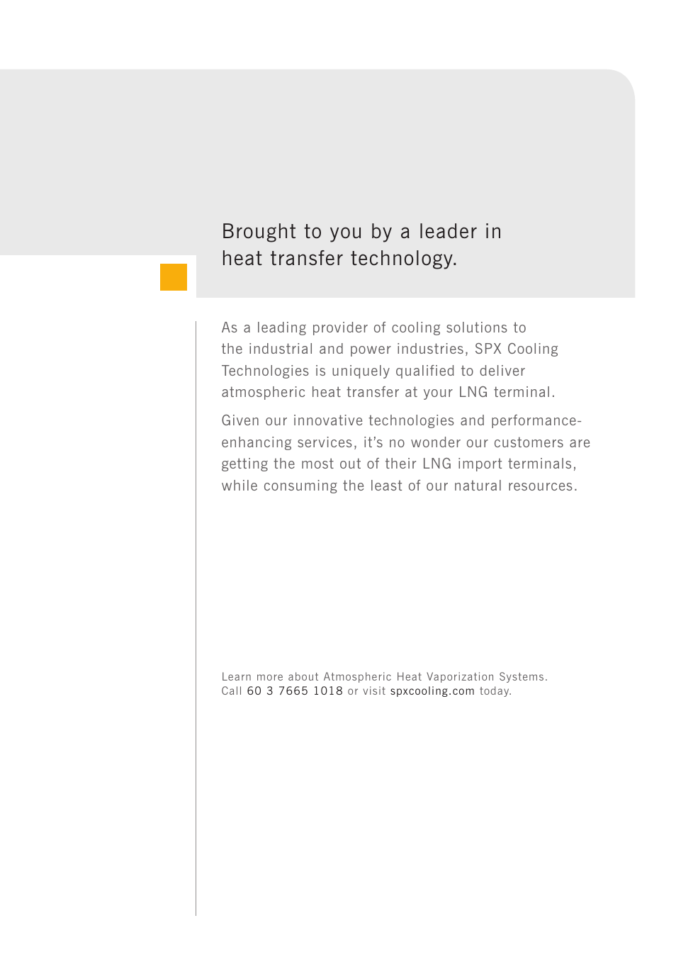 SPX Cooling Technologies Atmospheric Heat Vaporization Systems User Manual | Page 7 / 8