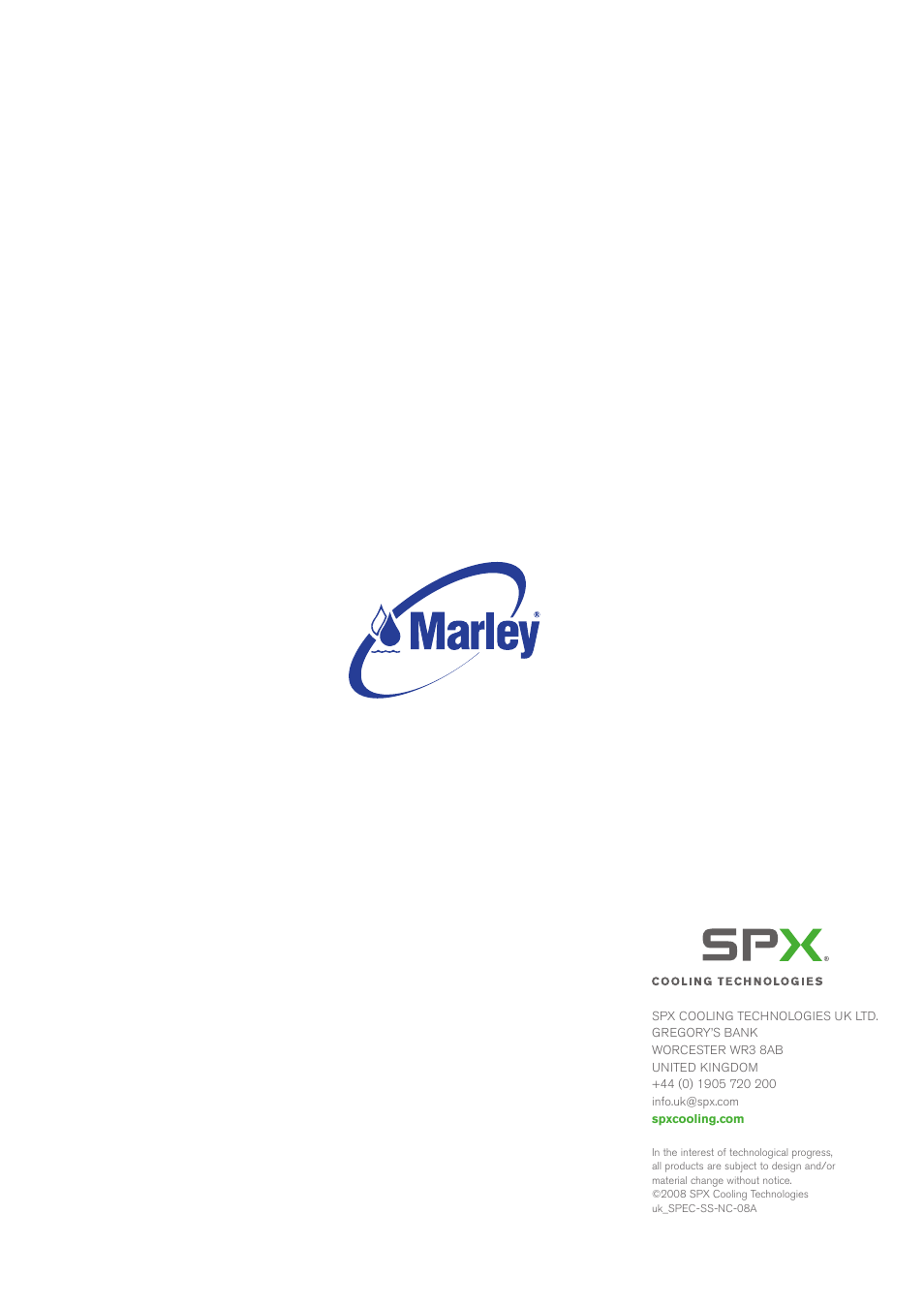 SPX Cooling Technologies SS-NC-08A User Manual | Page 24 / 24