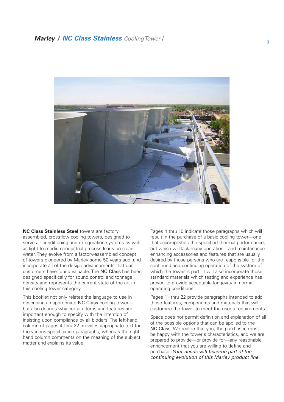 Nc class stainless | SPX Cooling Technologies SS-NC-08A User Manual | Page 3 / 24