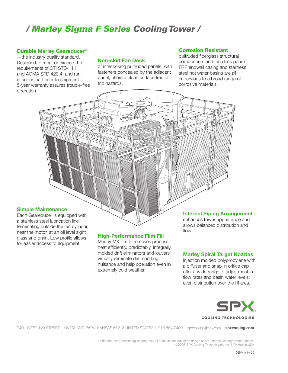 Marley sigma f series cooling tower | SPX Cooling Technologies Marley Sigma F Series User Manual | Page 2 / 2