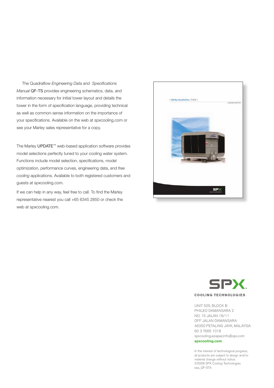 SPX Cooling Technologies Marley QuadraFlow User Manual | Page 8 / 8