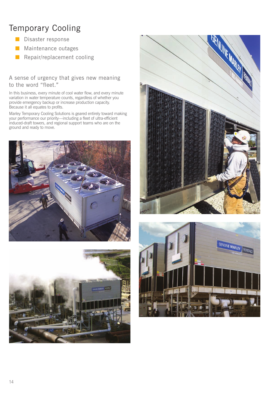 Temporary cooling | SPX Cooling Technologies G-600 User Manual | Page 14 / 16