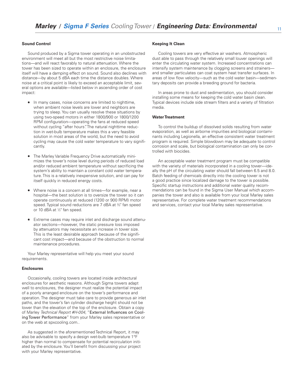 SPX Cooling Technologies Evaporative Air Cooler FSIG-TS-08A User Manual | Page 11 / 30