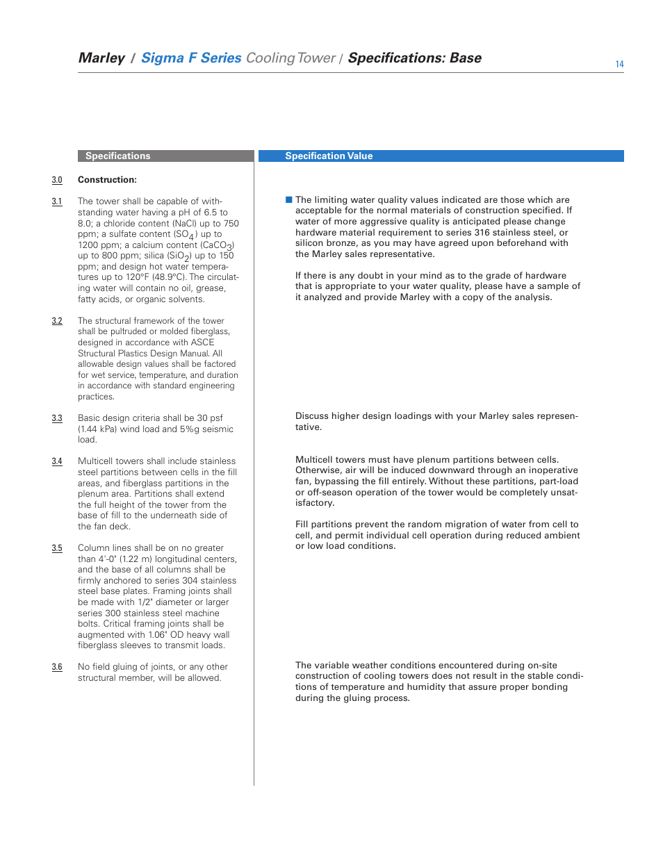 SPX Cooling Technologies Evaporative Air Cooler FSIG-TS-08A User Manual | Page 14 / 30