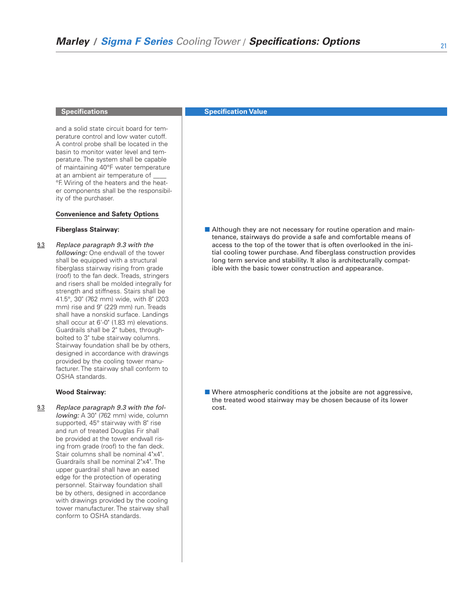 SPX Cooling Technologies Evaporative Air Cooler FSIG-TS-08A User Manual | Page 21 / 30