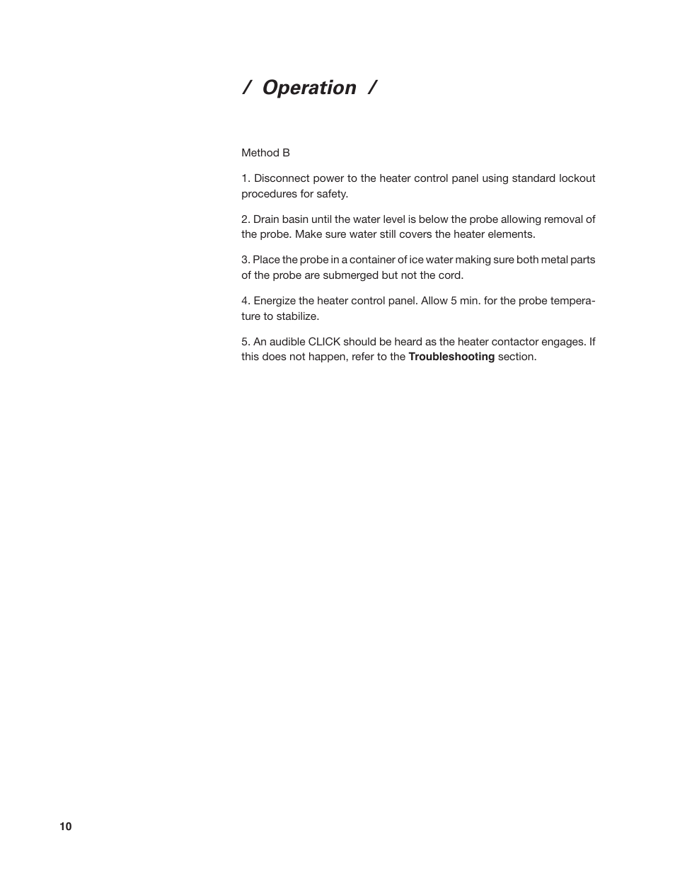 Operation | SPX Cooling Technologies 92-1322C User Manual | Page 10 / 16