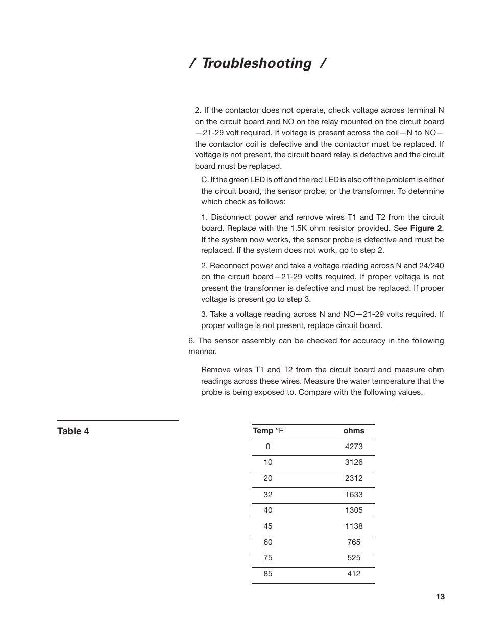 Troubleshooting | SPX Cooling Technologies 92-1322C User Manual | Page 13 / 16