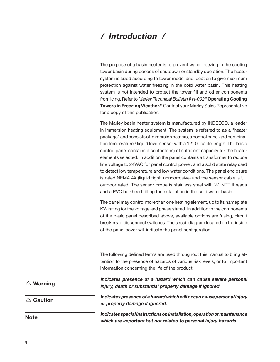 Introduction | SPX Cooling Technologies 92-1322C User Manual | Page 4 / 16