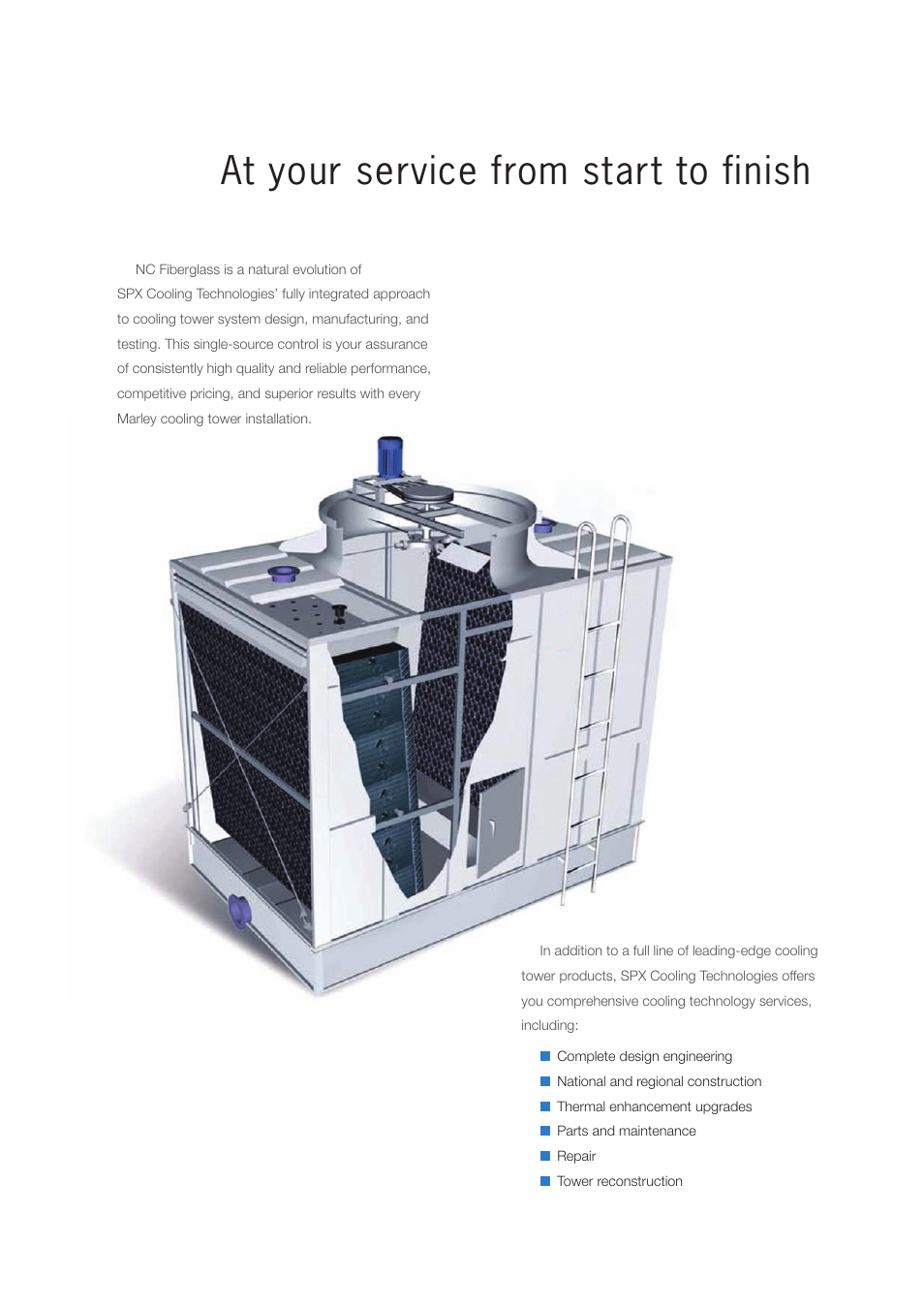 At your service from start to finish | SPX Cooling Technologies Marley NC NCF-06 User Manual | Page 6 / 8