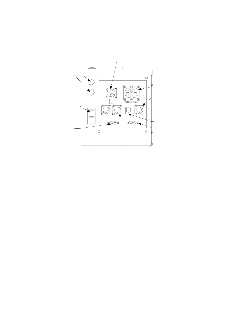 I/o connector -4 tool connector -4, Figure 3-3. bottom panel view -4, I/o connector | Tool connector | SPX Cooling Technologies CS4000 User Manual | Page 31 / 106
