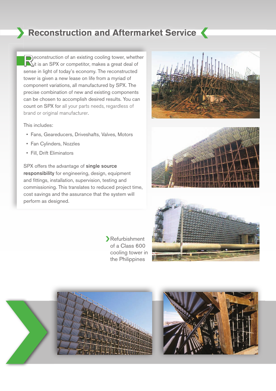 Reconstruction and aftermarket service | SPX Cooling Technologies SPXM-08 User Manual | Page 12 / 16