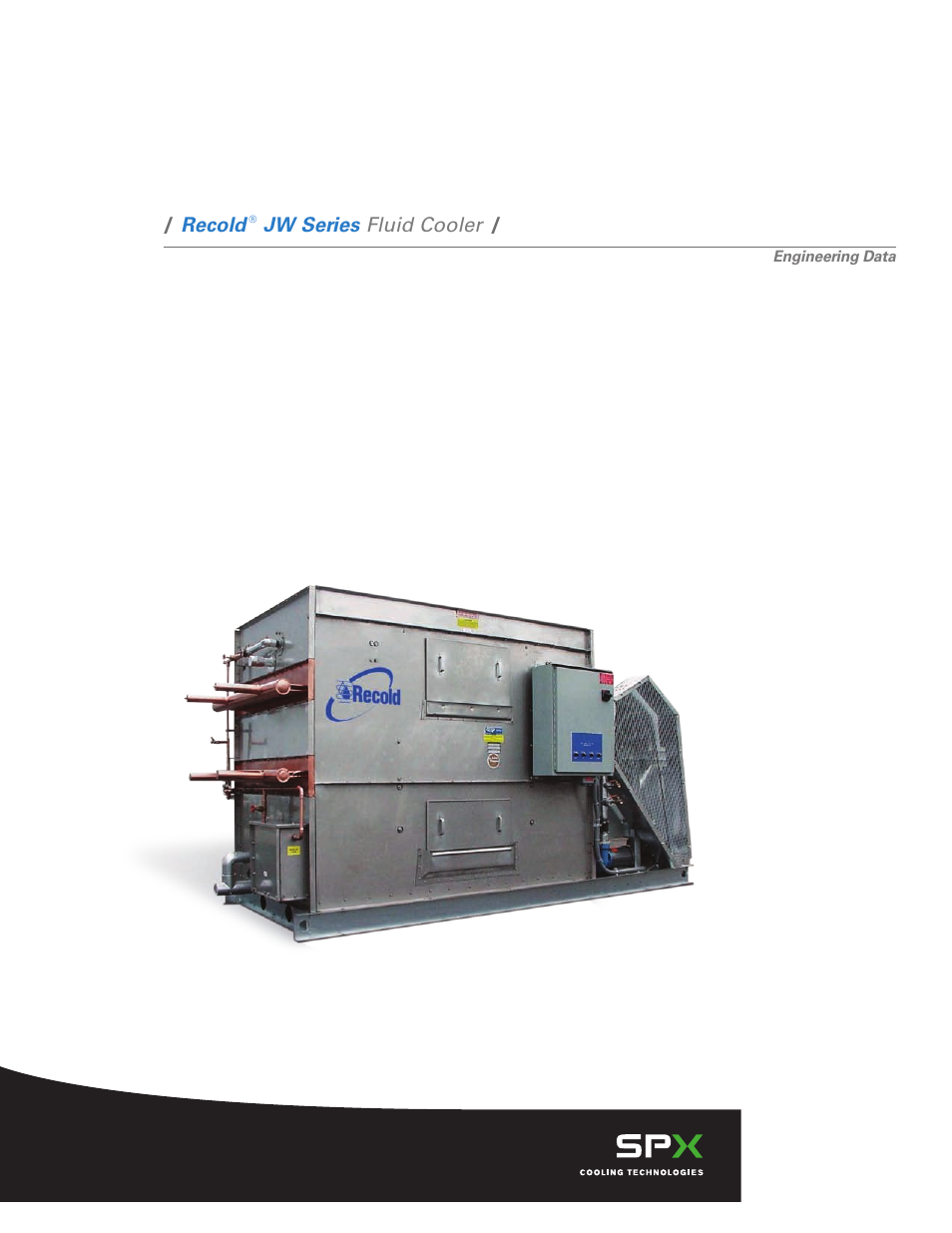 SPX Cooling Technologies Recold JW Series User Manual | 12 pages