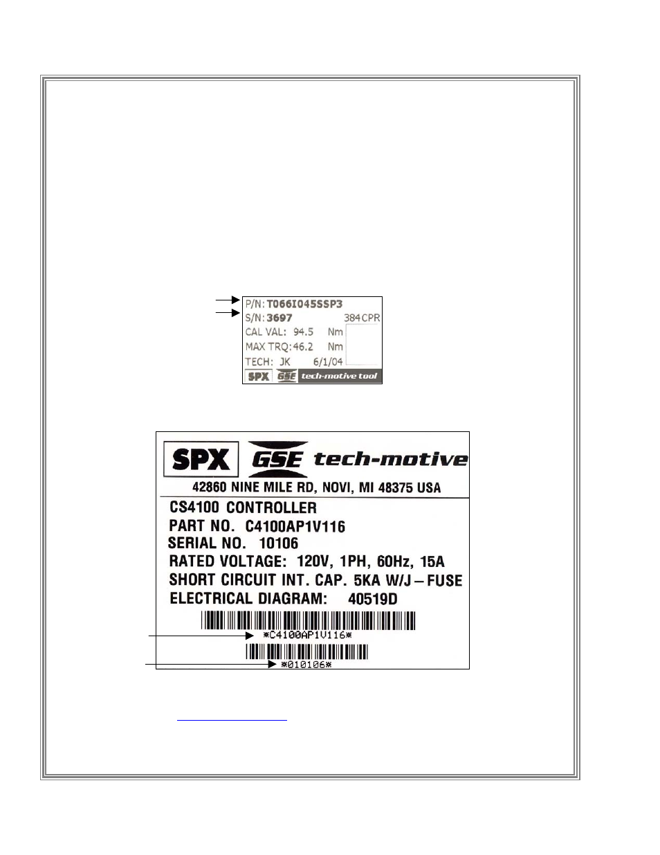 Customer satisfaction please read this, Tool label, Controller label | SPX Cooling Technologies SD25 User Manual | Page 4 / 34