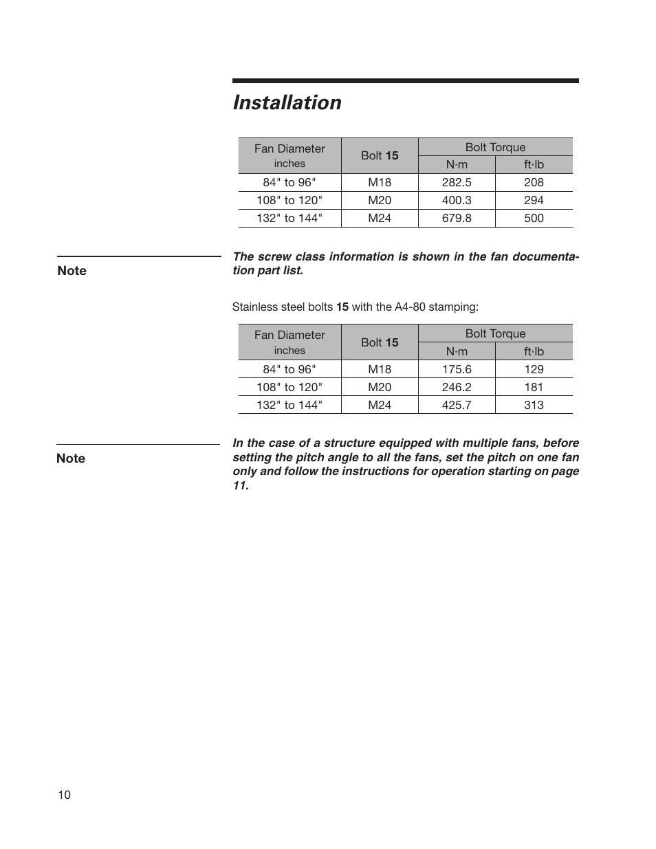 Installation | SPX Cooling Technologies MARLEY 07-1126 User Manual | Page 10 / 20