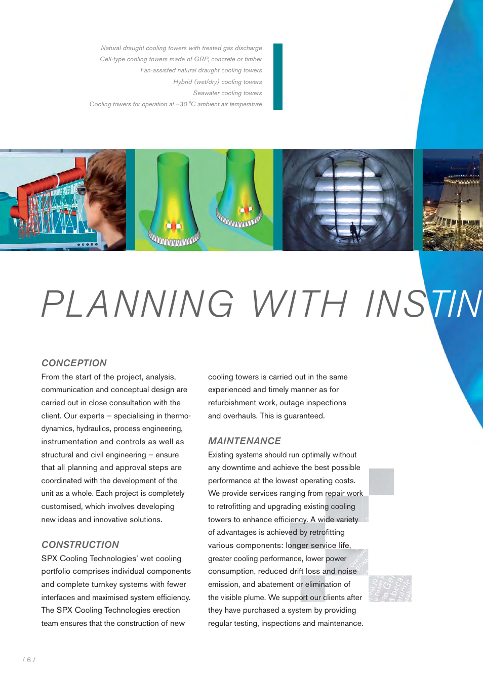 Planning with ins tin | SPX Cooling Technologies Marley BA-07011 User Manual | Page 6 / 12