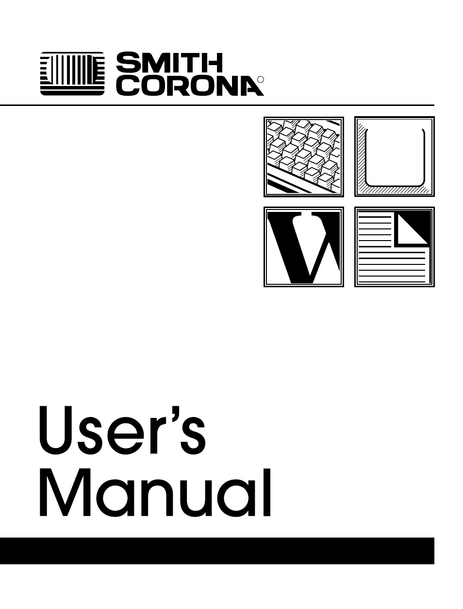 Smith Corona VTX 300 User Manual | 6 pages