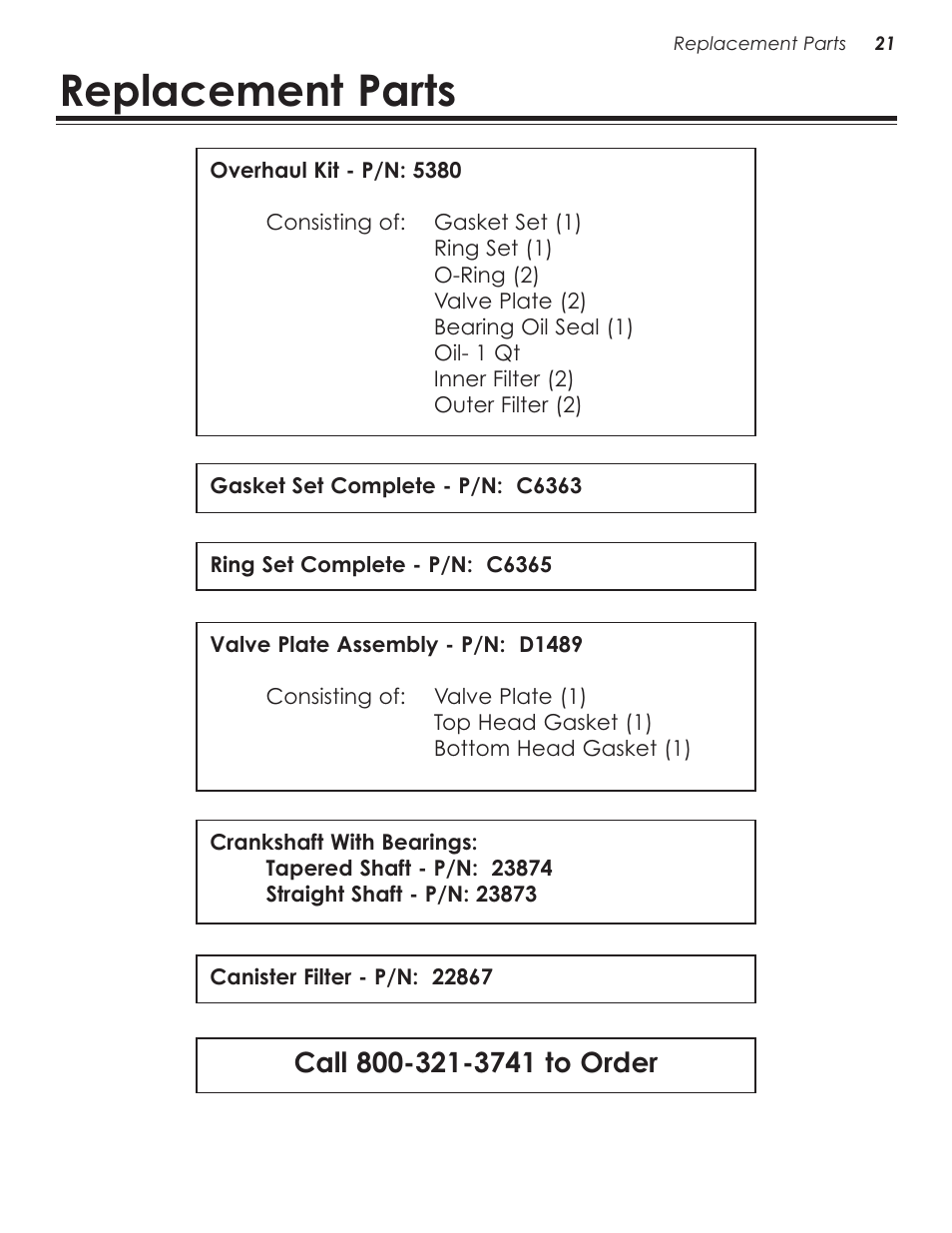 Troubleshooting, General troubleshooting, Replacement parts | Stellar Industries V480 User Manual | Page 25 / 30