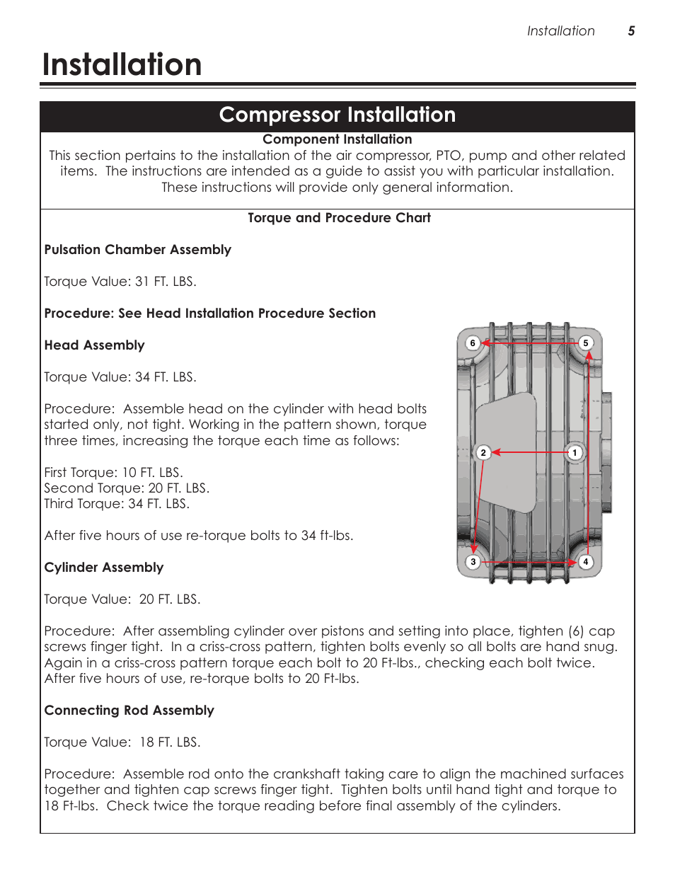 Installation, Compressor installation | Stellar Industries V480 User Manual | Page 9 / 30