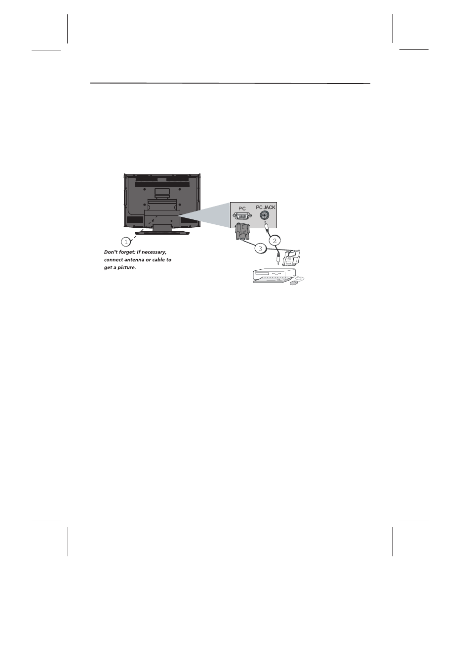 Connections and setup | Skyworth SLTV-26L16A-2 User Manual | Page 12 / 37