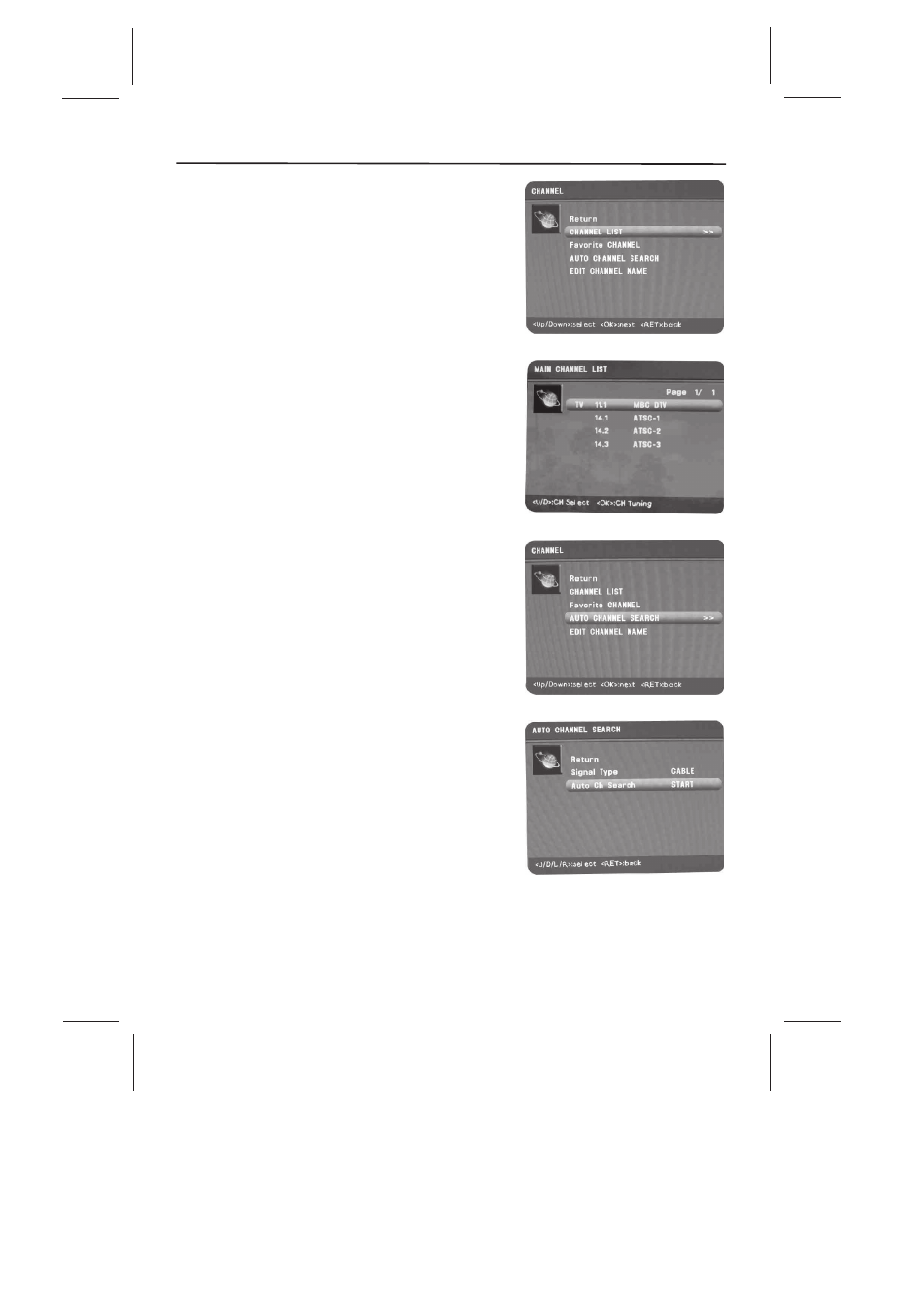 Channel menu | Skyworth SLTV-26L16A-2 User Manual | Page 21 / 37