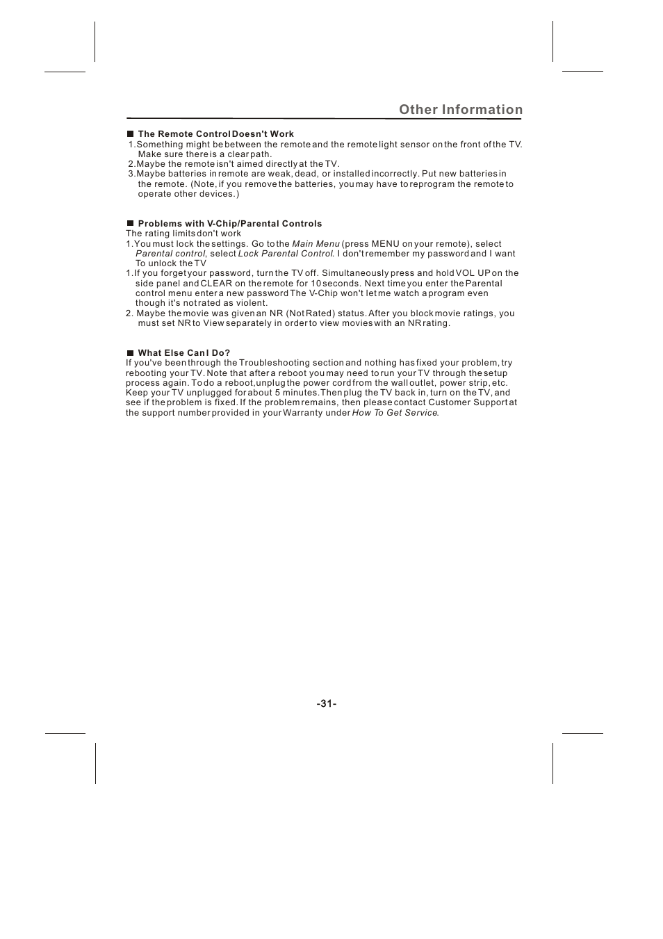 Other information | Skyworth SLTV-2632A-2 User Manual | Page 32 / 37