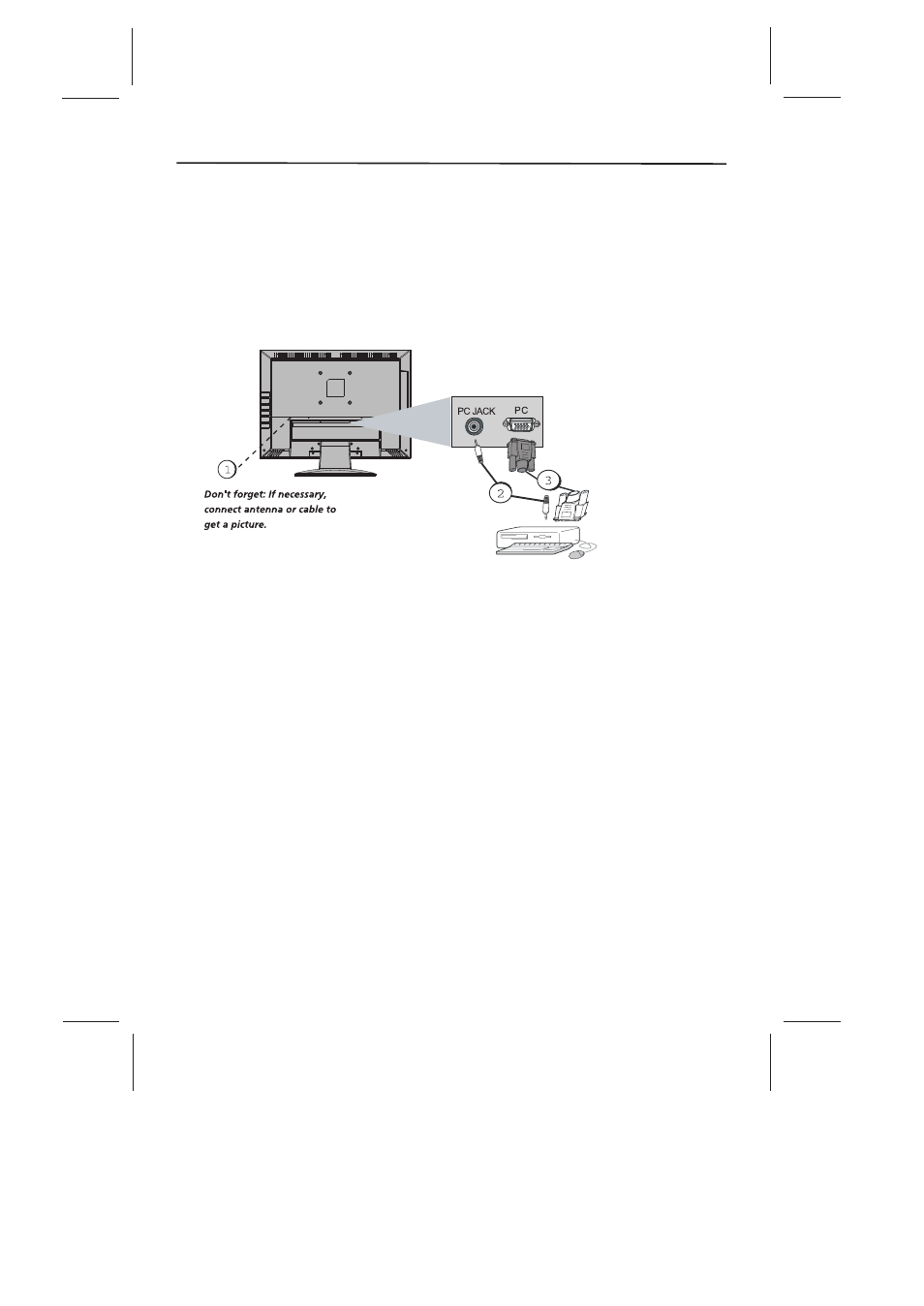 Connections and setup | Skyworth SLTV-2268A-2 User Manual | Page 12 / 37