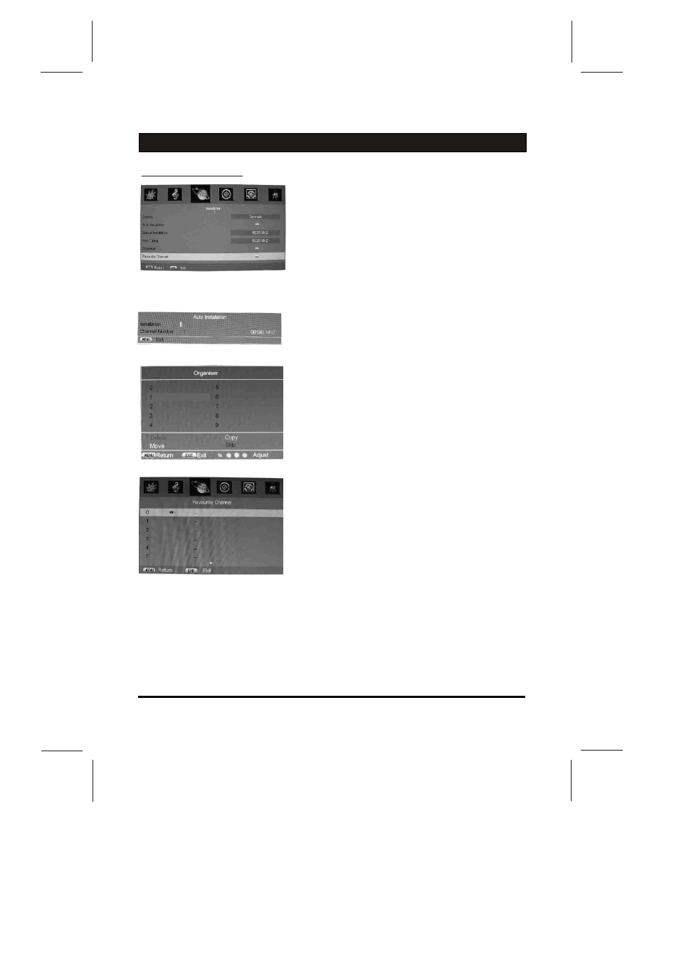 Analog menu screens | Skyworth LCD-32L8E User Manual | Page 15 / 21