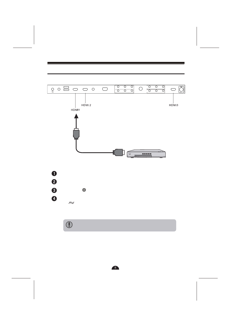 Use hdmi cable to connect av device, Hdmi cable av device | Skyworth LCD-42L29-FHD User Manual | Page 10 / 22