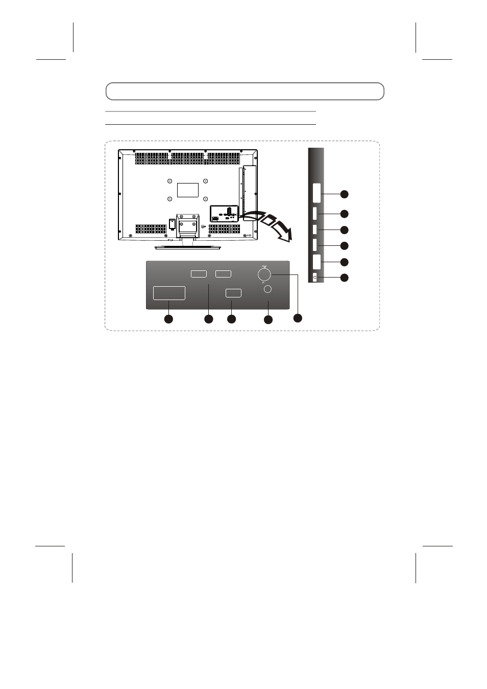 External schematic and installation, Back panel | Skyworth LED-32E60 User Manual | Page 8 / 20