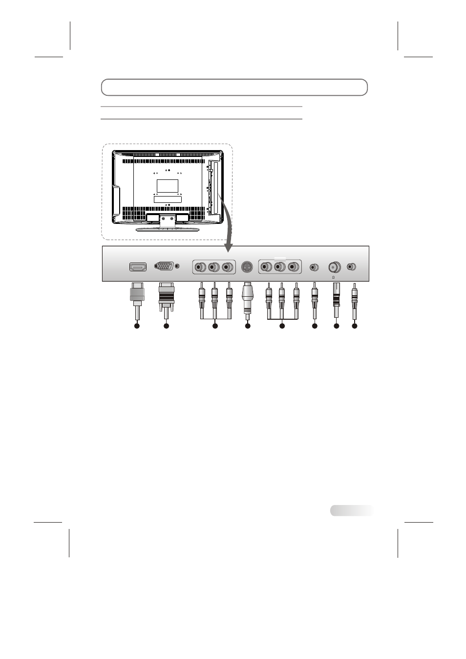 External schematic and installation, Back panel | Skyworth LCD-22L19 User Manual | Page 7 / 20