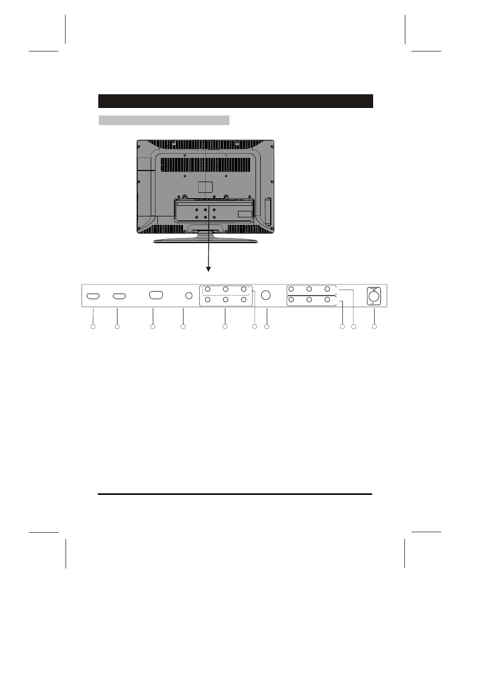 Functional parts, Back panel | Skyworth 26L8E User Manual | Page 7 / 21