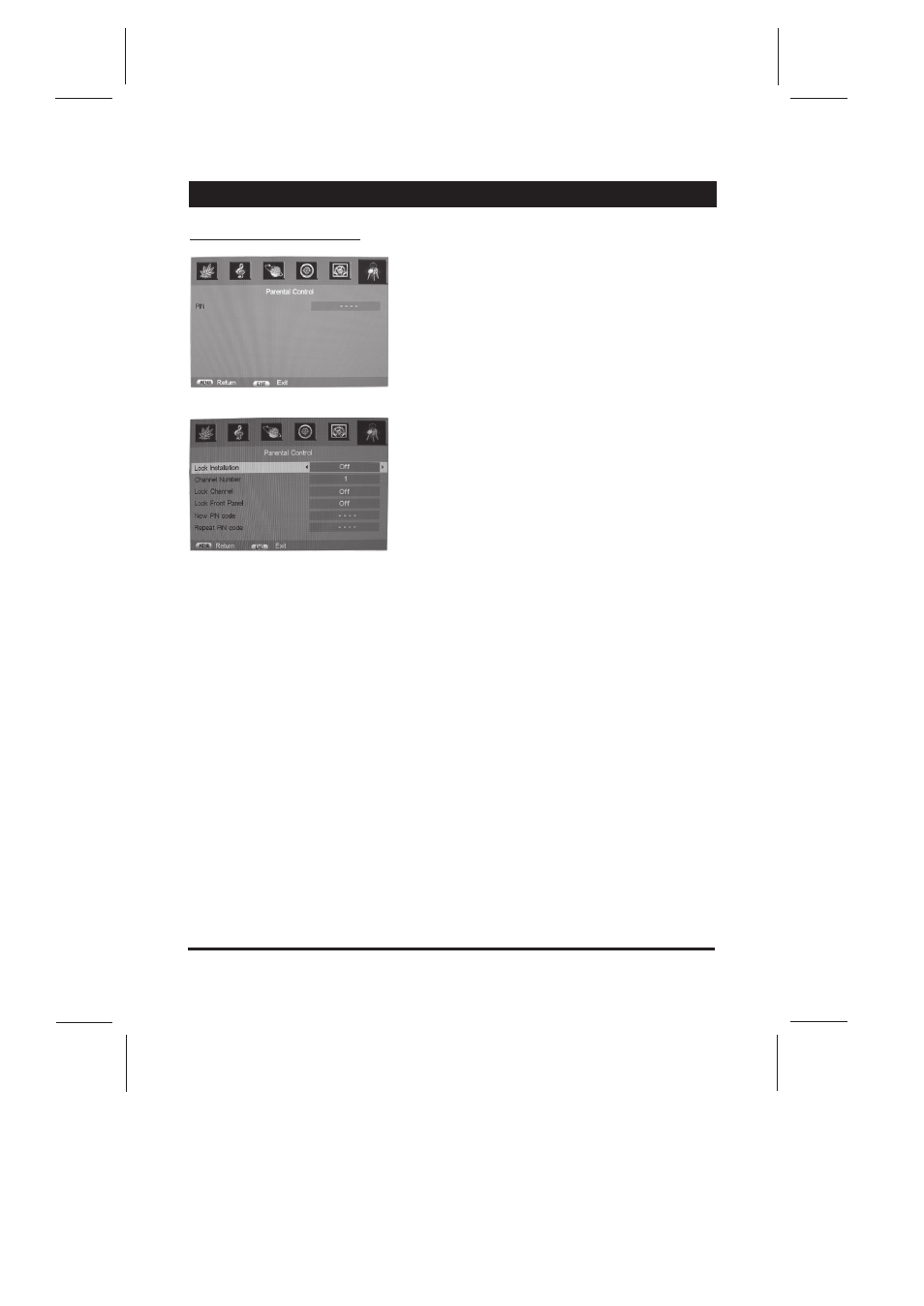 Analog menu screens | Skyworth LCD-32L16H User Manual | Page 17 / 21