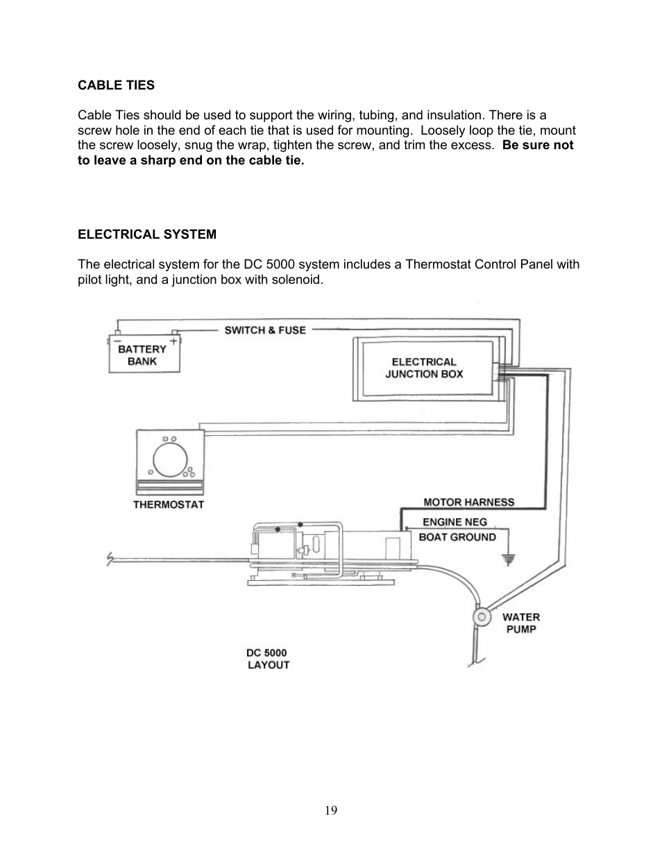 Electrical system | Sea Frost DC 5000 User Manual | Page 19 / 46