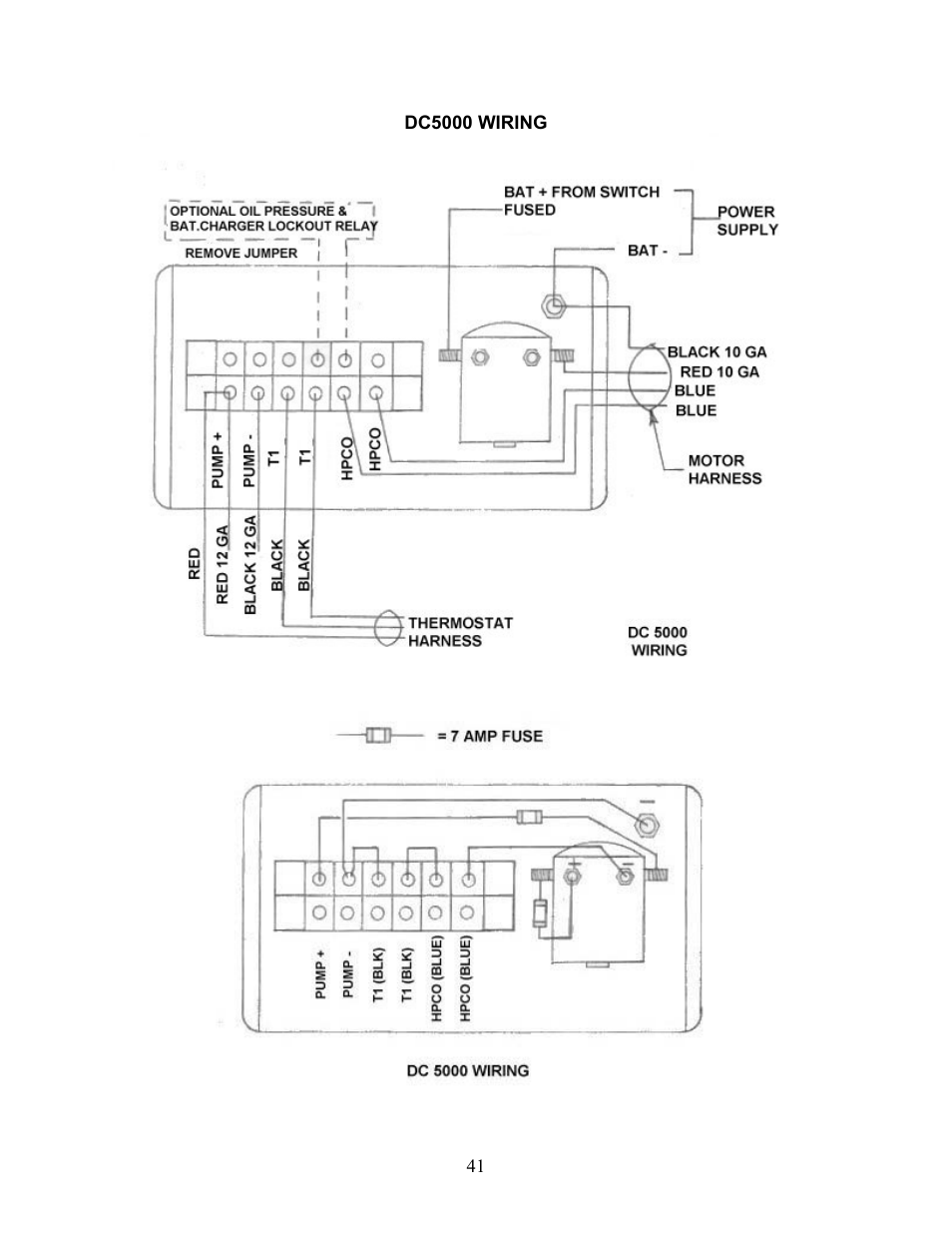 Dc5000 wiring | Sea Frost DC 5000 User Manual | Page 41 / 46